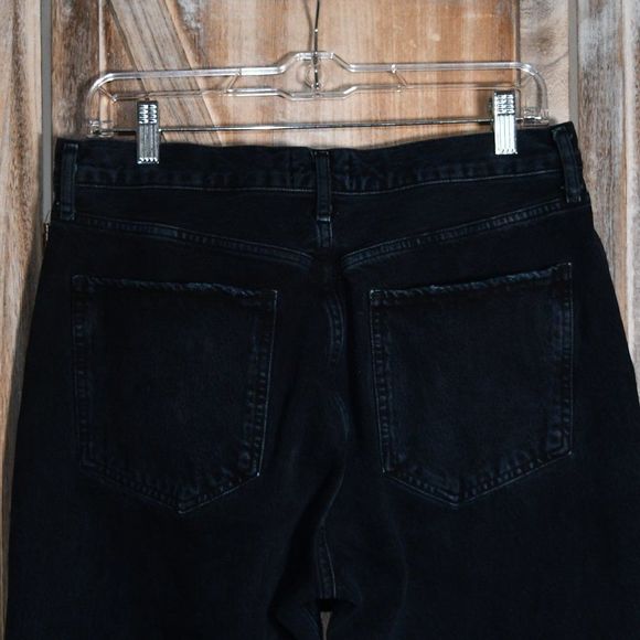 Agolde Riley Distressed High Rise Straight Crop - Picture 8 of 10